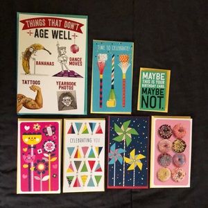 7 Birthday greeting cards